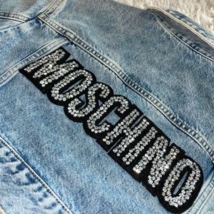 Womens Moschino super cropped denim jacket